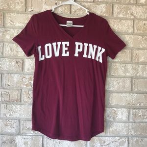 Maroon top from PINK